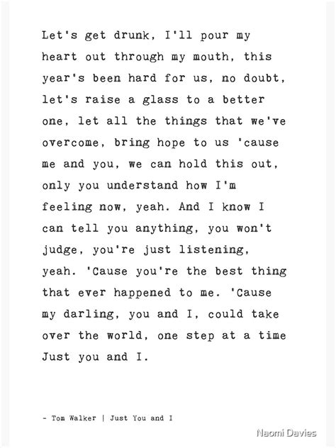 just you and i lyrics